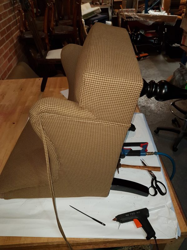 Upholstery Of Ralph Lauren Houndstooth Chair Deluxe Upholstery