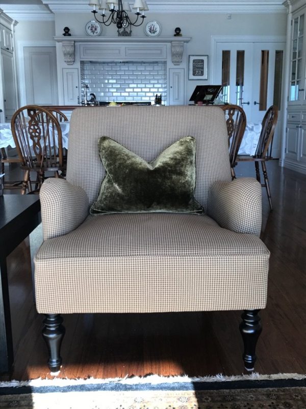 Upholstery Of Ralph Lauren Houndstooth Chair Deluxe Upholstery